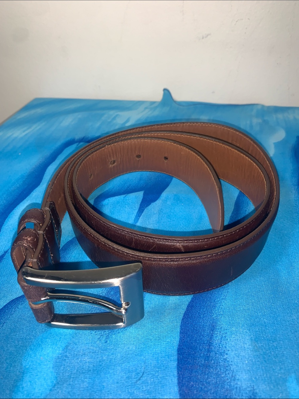 Allen Edmonds Classic Brown Leather Men's Belt Sz 40